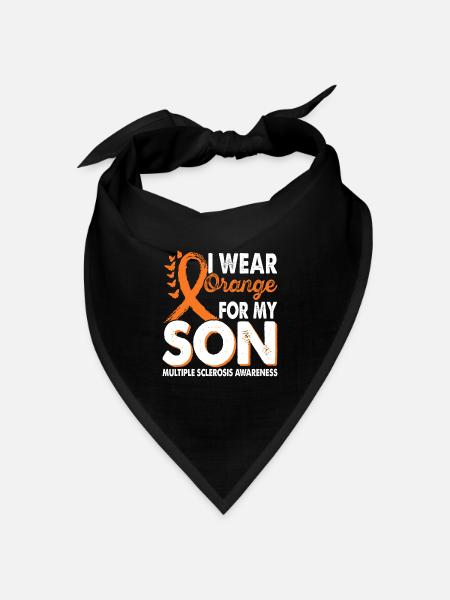 Tragen Sie Orange Für Den Monat Des - Bandana Dreieckstuch - Schwarz