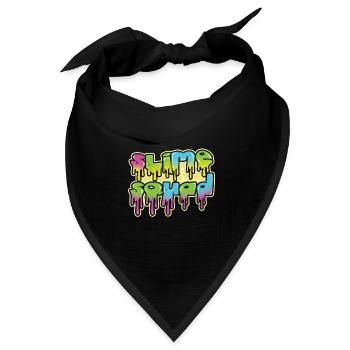 Slime Kid Love Slime Crafts Art Slime Squad - Bandana Dreieckstuch - Schwarz - Vorne