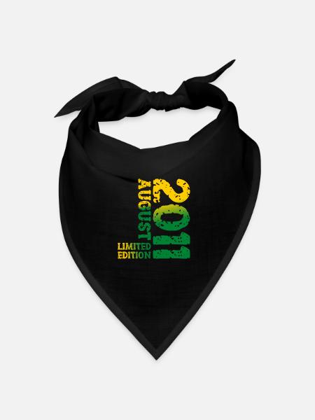 2011 August Limited Edition 12. Geburtstag Outfit - Bandana Dreieckstuch - Schwarz