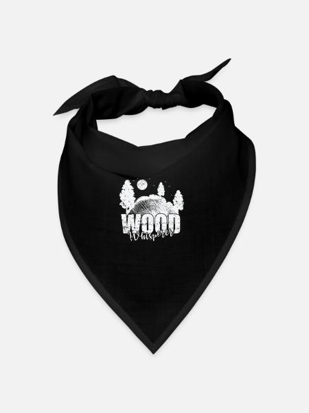 Wood Whisperer Waldarbeiter Forstarbeiter - Bandana Dreieckstuch - Schwarz