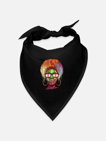 Libanon - Bandana Dreieckstuch - Schwarz