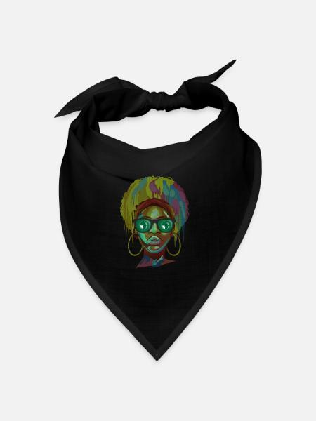 Afrikanische Union - Bandana Dreieckstuch - Schwarz