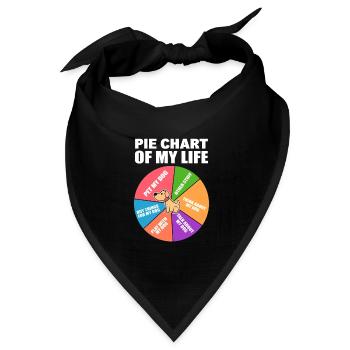 Hundememe Service Dog Trainer - Bandana Dreieckstuch - Schwarz - Vorne