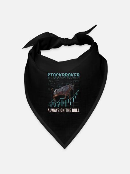 Börsenmakler, Händler, Investor, Börse - Bandana Dreieckstuch - Schwarz