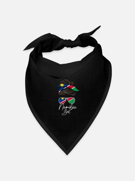 Namibia - Bandana Dreieckstuch - Schwarz