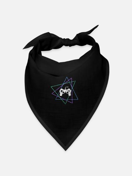 gaming - Bandana Dreieckstuch - Schwarz