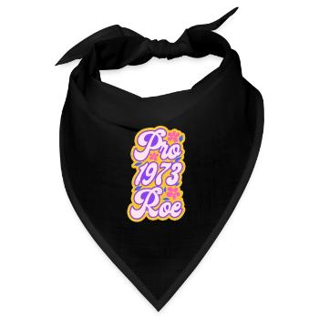Feminist Pro 1973 Roe - Bandana Dreieckstuch - Schwarz - Vorne