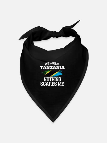 Tansania - Bandana Dreieckstuch - Schwarz
