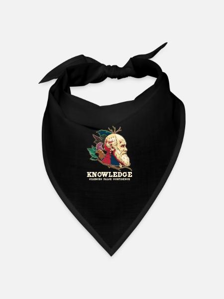 Charles Darwin Atheistischer Atheismus - Bandana Dreieckstuch - Schwarz