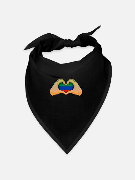 Dagestan - Bandana Dreieckstuch - Schwarz