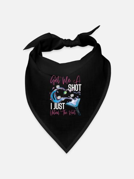 Happy Divorce Party Get Me A Shot - Bandana Dreieckstuch - Schwarz