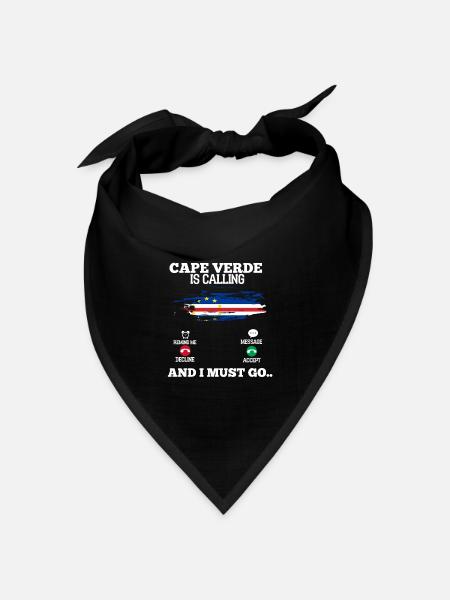 Cape Verde - Bandana Dreieckstuch - Schwarz