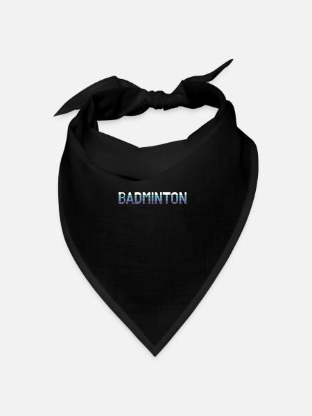 badminton - Bandana Dreieckstuch - Schwarz