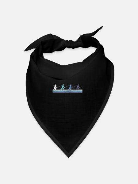 Fechten - Bandana Dreieckstuch - Schwarz