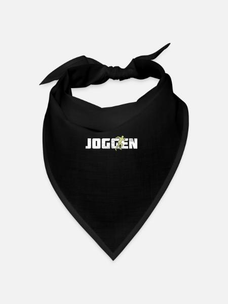 Joggen - Bandana Dreieckstuch - Schwarz