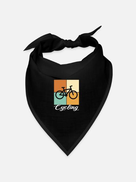 Fahrrad - Bandana Dreieckstuch - Schwarz