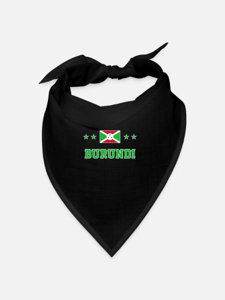 Burundi - Bandana Dreieckstuch - Schwarz