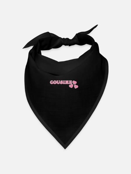 Cousine - Bandana Dreieckstuch - Schwarz