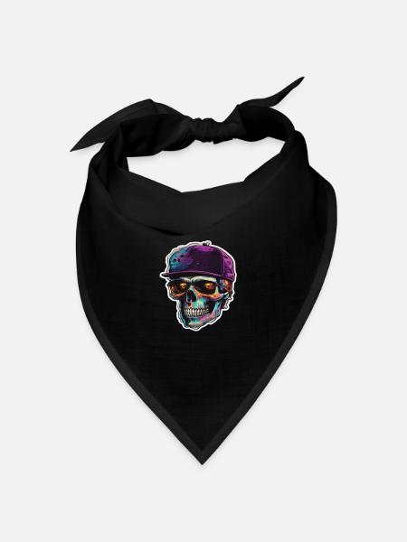 Skull Sonnenbrille Skulls Totenkopf Totenköpfe - Bandana Dreieckstuch - Schwarz