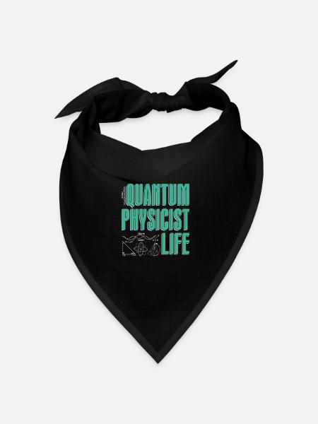 Physik Phyiker Berechnungen Quantenphysik - Bandana Dreieckstuch - Schwarz