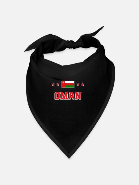 Oman - Bandana Dreieckstuch - Schwarz