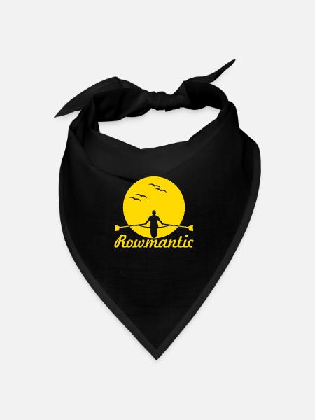 Ruderverein Ruderboot Rudern Ruderer - Bandana Dreieckstuch - Schwarz