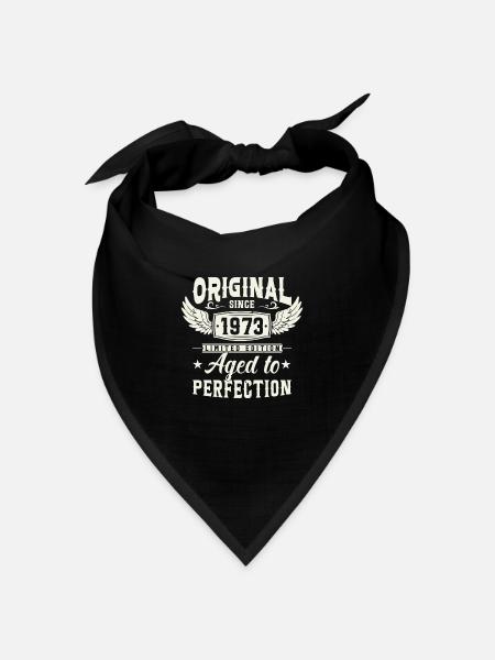 1973 Geburtslegende - Bandana Dreieckstuch - Schwarz