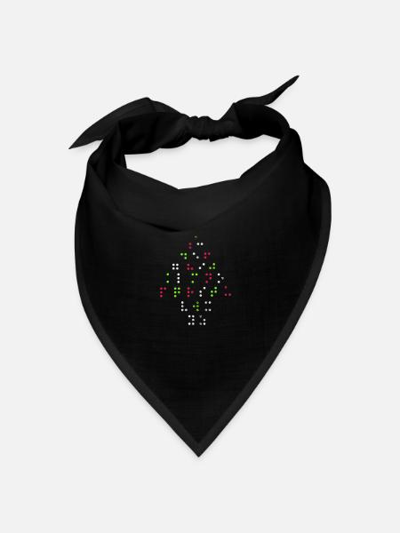 Braille - Bandana Dreieckstuch - Schwarz