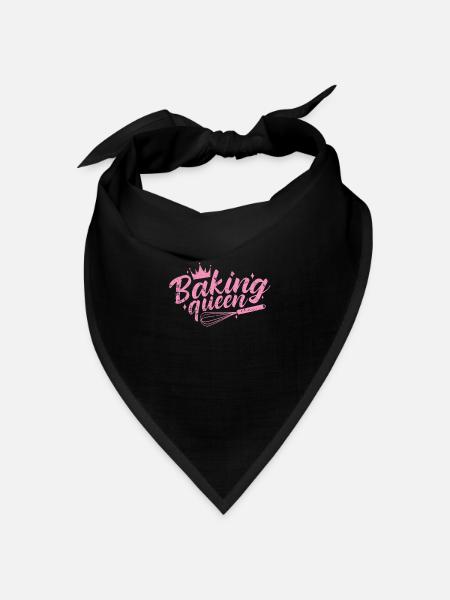 Baking Queen Konditor Torte - Bandana Dreieckstuch - Schwarz