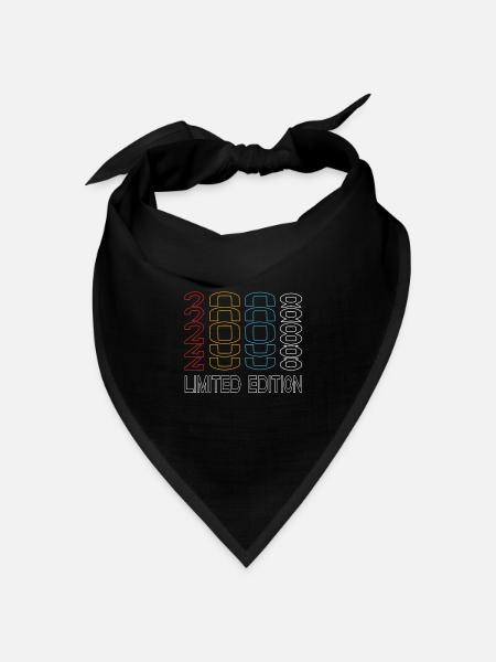 Limited Edition 2008 Geburtstag 2008 Vintage Retro - Bandana Dreieckstuch - Schwarz