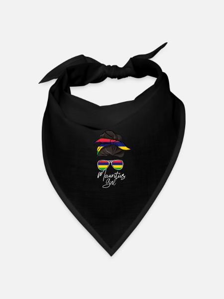 Mauritius - Bandana Dreieckstuch - Schwarz