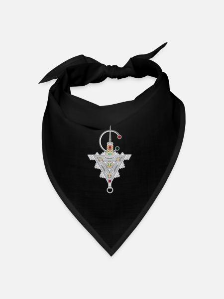 BIJOU AMAZIGH MAROKKO RIF - Bandana Dreieckstuch - Schwarz