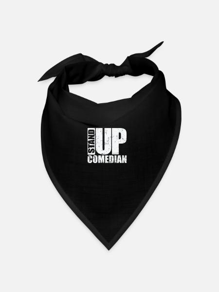Stand Up Comedian Humor Witz - Bandana Dreieckstuch - Schwarz