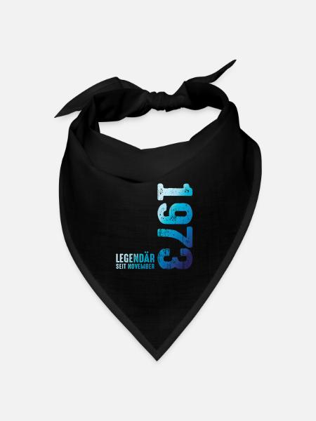 Limited Edition November 1973 Legendär Seit - Bandana Dreieckstuch - Schwarz
