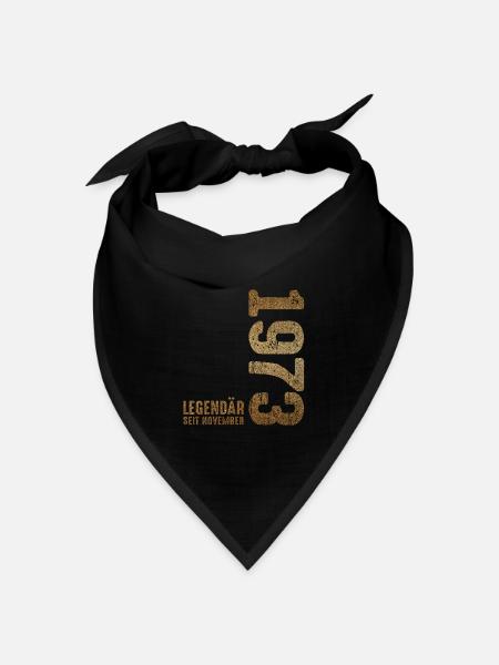 Limited Edition November 1973 Legendär Seit - Bandana Dreieckstuch - Schwarz