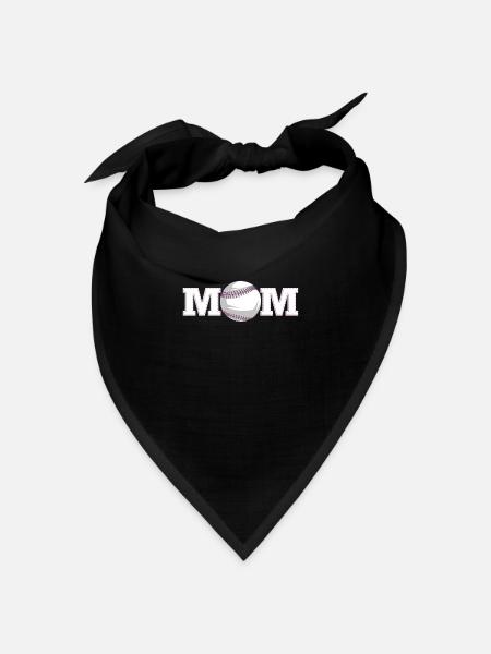 Baseball Baseball Mama - Bandana Dreieckstuch - Schwarz