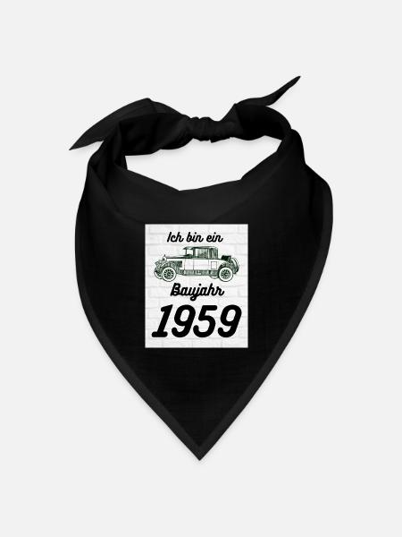Oldtimer 1959 - Bandana Dreieckstuch - Schwarz
