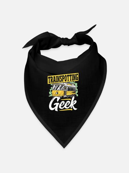 Trainspotting Geek Trainspotter Train Spotting - Bandana Dreieckstuch - Schwarz