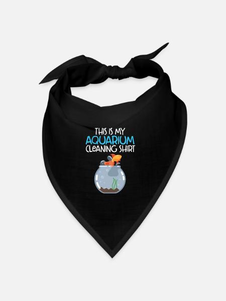 Aquarium - Bandana Dreieckstuch - Schwarz