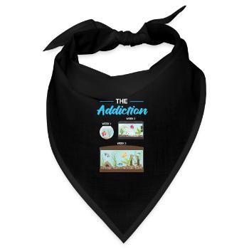 Aquarium - Bandana Dreieckstuch - Schwarz - Vorne