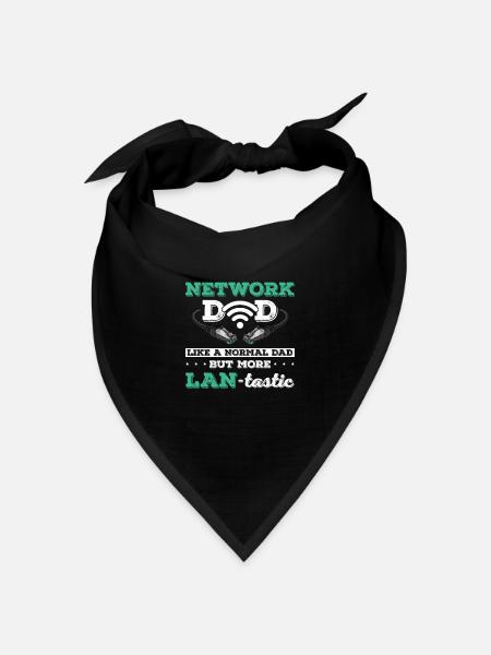 Netzwerkadministrator Systemadministrator Netzwerk - Bandana Dreieckstuch - Schwarz