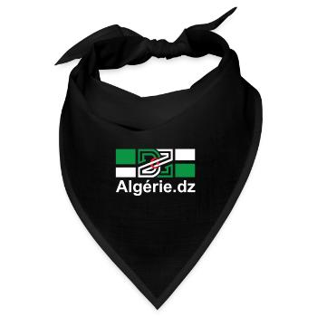 DZ Algerien in meinem Herzen - Bandana Dreieckstuch - Schwarz - Vorne