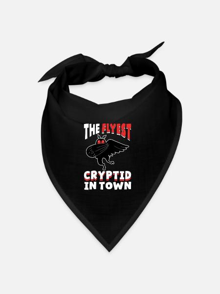 Mothman Kryptozoologie - Bandana Dreieckstuch - Schwarz