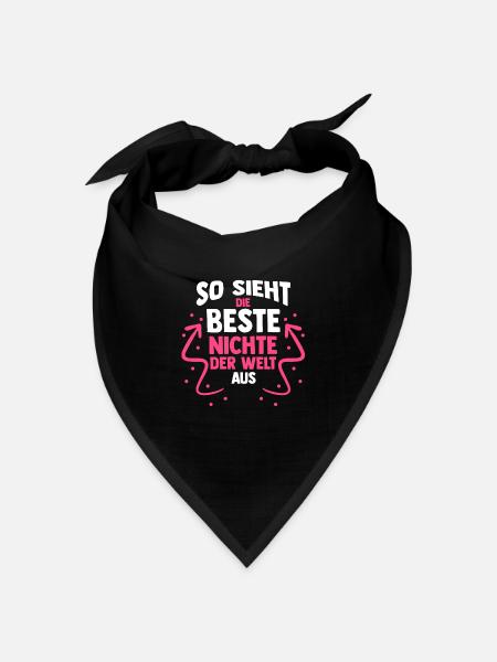 Onkel Tante Nichte - Bandana Dreieckstuch - Schwarz