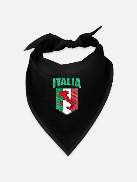 Italien - Bandana Dreieckstuch - Schwarz