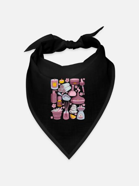 Aromatherapie - Bandana Dreieckstuch - Schwarz