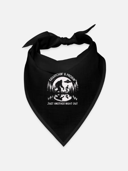 Squatchin' Probin' - For the Cryptid Hunters & - Bandana Dreieckstuch - Schwarz