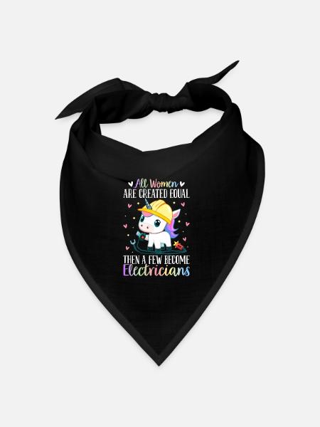 Elektrikerin Elektrikerin Mädchen - Bandana Dreieckstuch - Schwarz