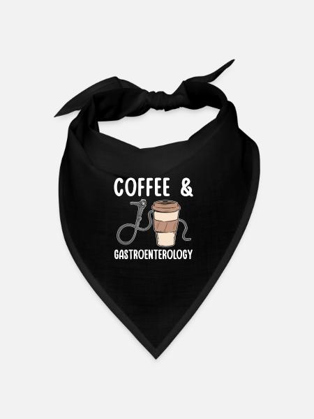 Gastroenterologie Endoskopie Koloskopie - Bandana Dreieckstuch - Schwarz
