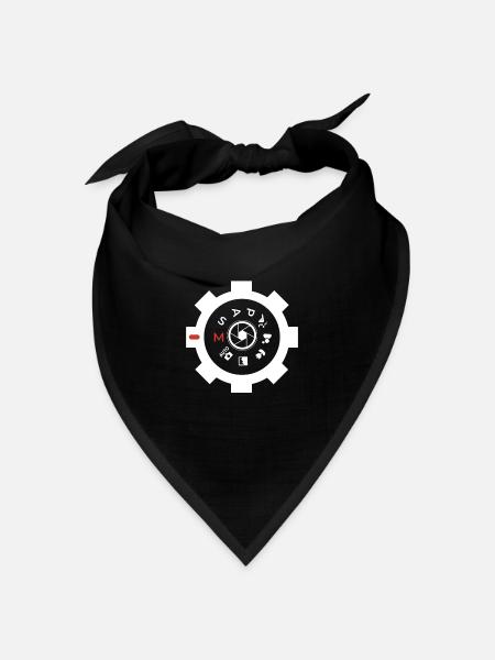 Lustiges Fotografie Fotograf Fotografen Geschenk - Bandana Dreieckstuch - Schwarz